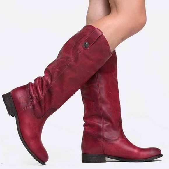 frye burgundy boots